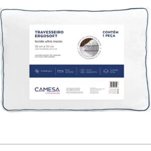 Travesseiro Ergosoft 50cm x 70cm Camesa