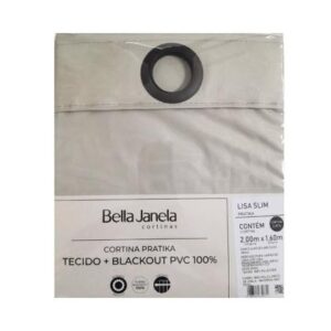 Cortina Pratika Slim 2,00m x 1,60m c/ Blackout Bege Duna